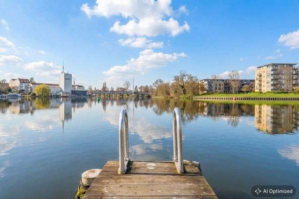 Badesteg Gemeinschaftsfläche mit Altstadt-Panorama