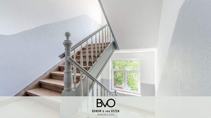 Renoviertes Treppenhaus 