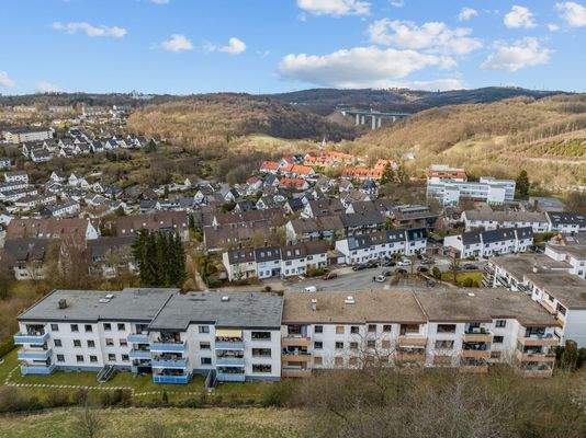 Außenansicht mit Blick über Gevelndorf