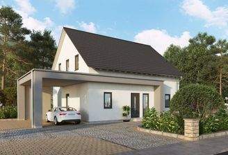 Modernes Wohnhaus mit Carport
