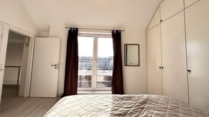 Blick auf die Dachterrasse