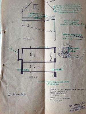 Grundriss Umbau 1964
