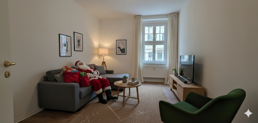 Wohnzimmer weihnachtlich