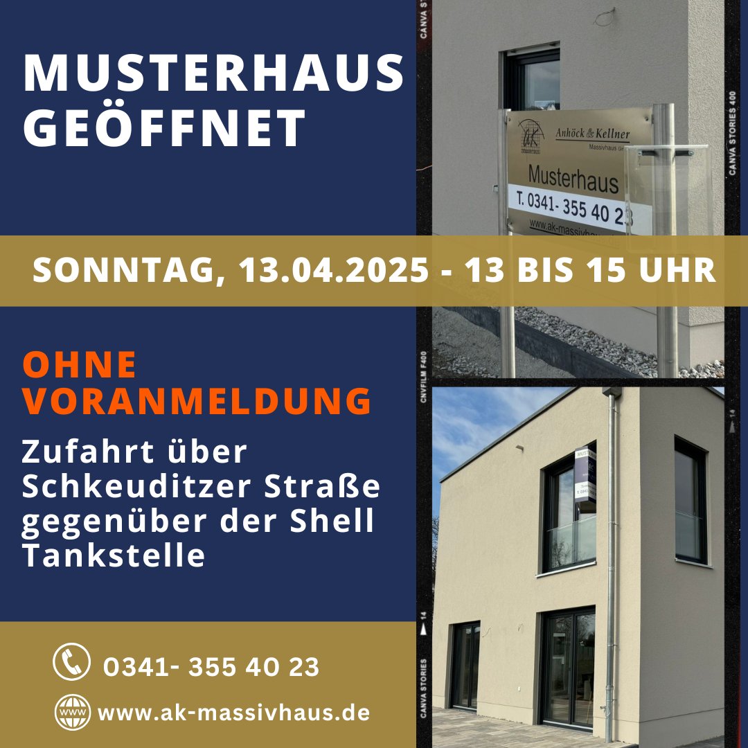 Musterhaus geöffnet