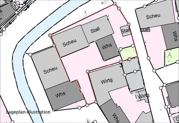 Lageplan-Illustration