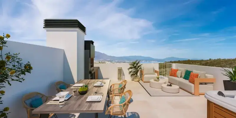 Dachterrasse mit Meerblick 