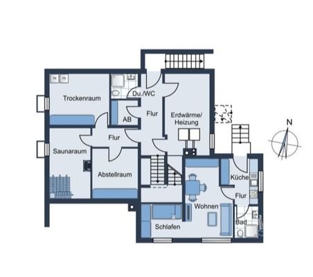 Untergeschoss und Einliegerwohnung