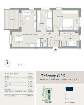 Die Wohnung C 1.3 