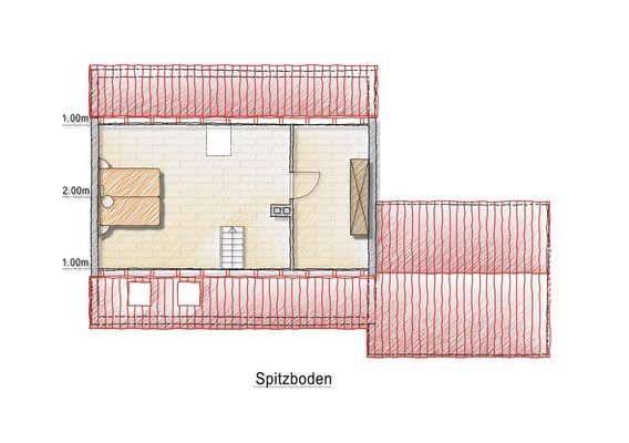 Grundriss Spitzboden
