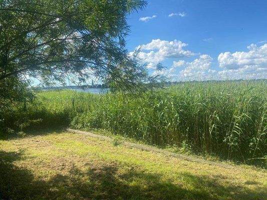 Blick vom Badegrundstück