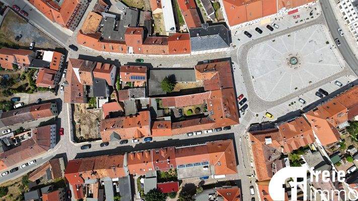 Luftbild mit Marktplatz