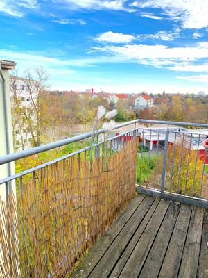 Blick vom Balkon