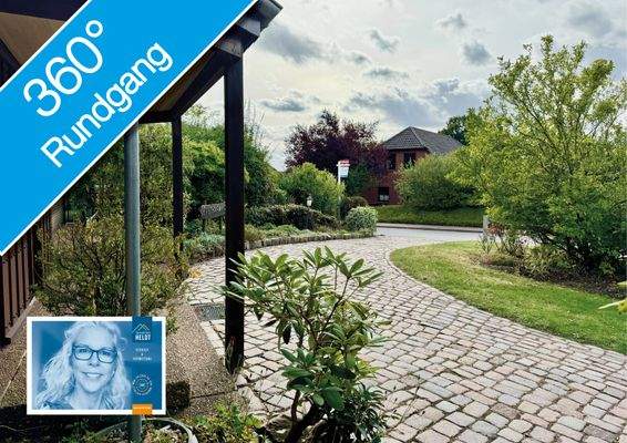 großzügig überdachter Eingangsbereich