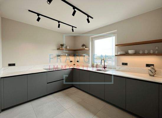 Küche virtuell eingerichtet