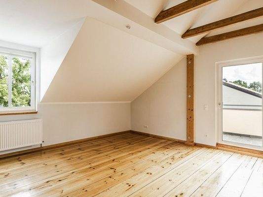 Schlafen 3 im DG mit Balkon