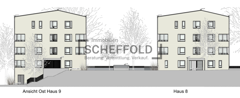 Ansicht Ost Haus 8 und 9