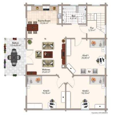 Grundriss Obergeschoss