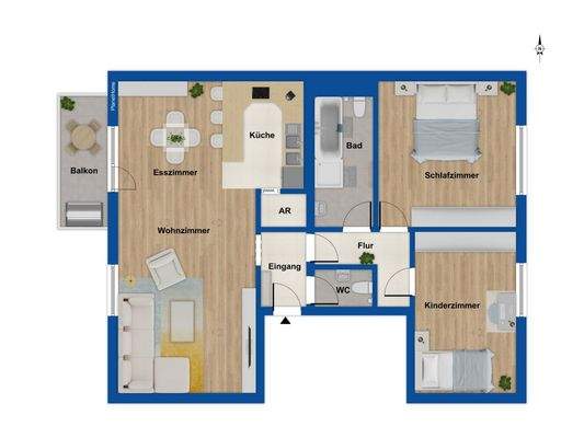 Grundriss 1. Obergeschoss