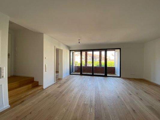 Wohnbereich WE 6 Balkon Neubau