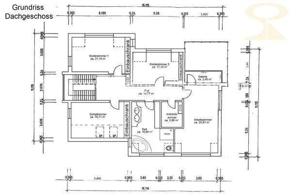 Grundriss Dachgeschoss