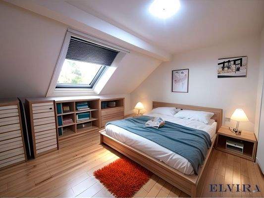 KI-generiertes Schlafzimmer DG