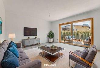 Virtual Staging Wohnzimmer Variante 1