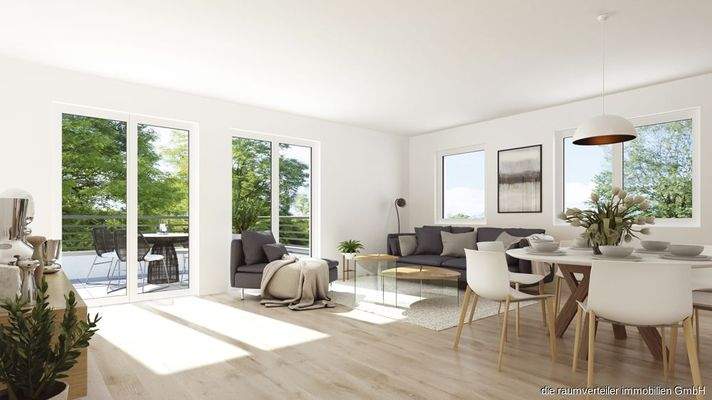 Visualisierung Ansicht Wohnen