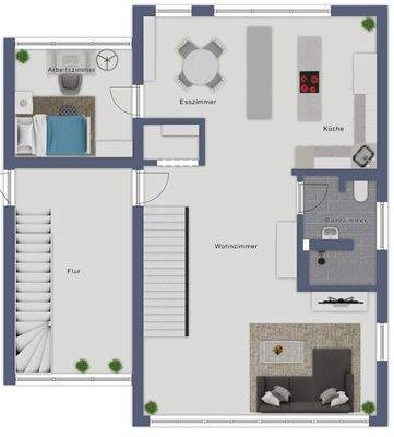 Grundriss 1. Obergeschoss