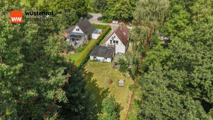 Vogelperspektive Gartenbereich