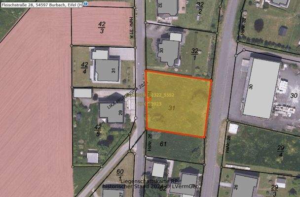 Screenshot Fleischstraße 28 in Burbach Eifel