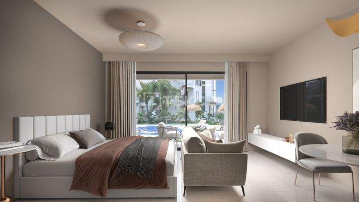 Apartments with Pools Within Walking Distance to Sea in Tatlısu