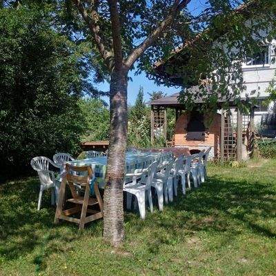 Steinbackofen & Räucherkammer