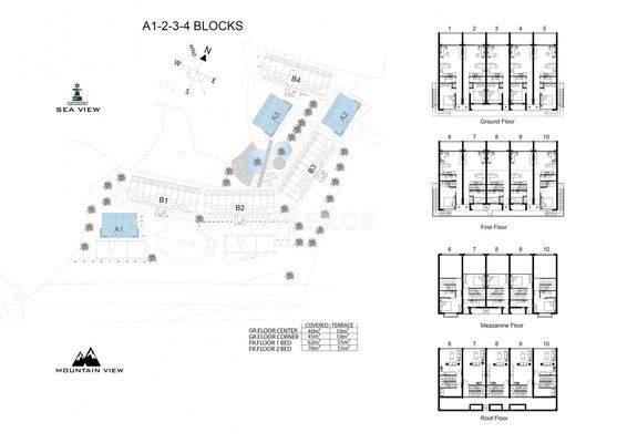 Apartments in a Seafront Complex in Girne Esentepe