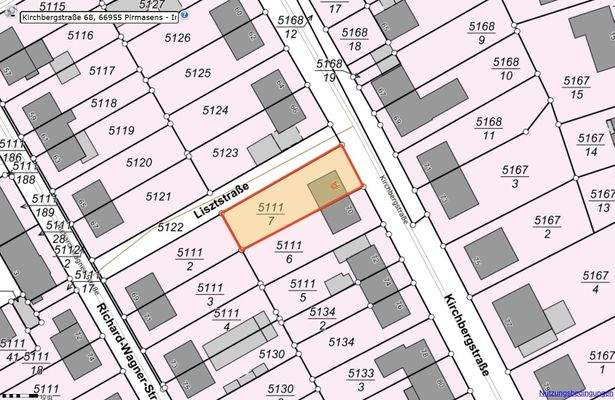 Lageplan-Nutzung_Pirmasens, Kirchbergstr. 68_5111-7