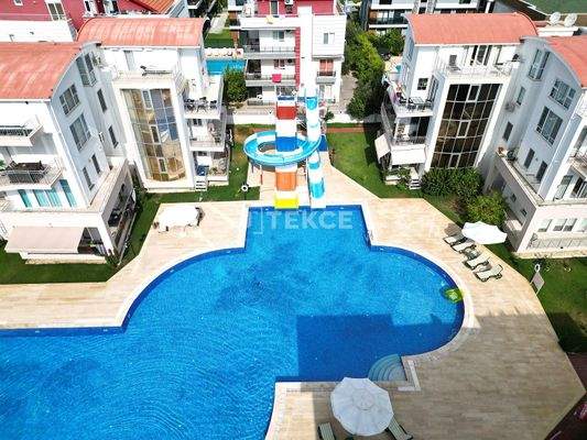 Furnished Mezzanine Flat in a Complex with Pool in Antalya Belek