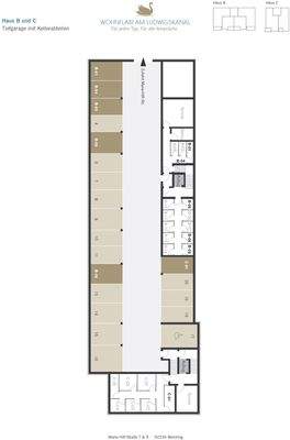Grundriss Tiefgarage-Kellerabteile