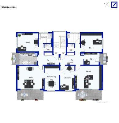 Aktueller Grundriss nach Umgestaltung