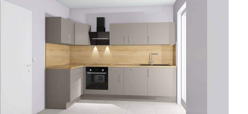 Küche noch im Einbau