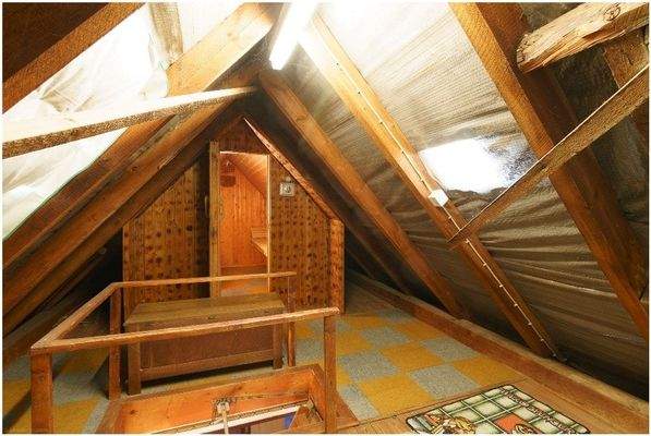 Dachboden mit Sauna