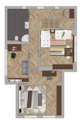 Haus OG Beispielmöbelierung