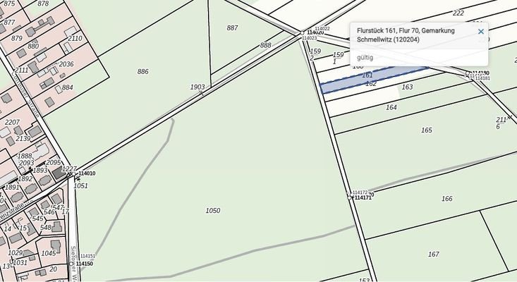 geoportal 1948 m² Verlängerung Nordparkstr
