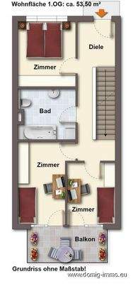 Grundriss 1.OG ohne Maßstab