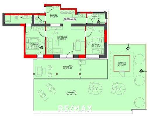 Pfunds - Grundriss - Top 2