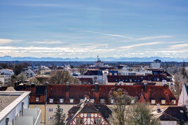 Blick von der Dachterrasse