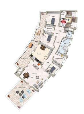 Wohnen Dachgeschoss (links)