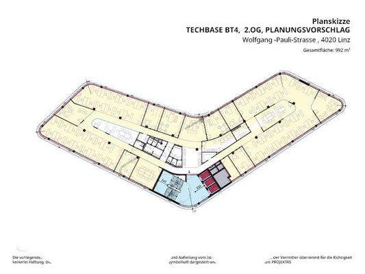 Techbase BT4, 2.OG, Planungsvorschlag