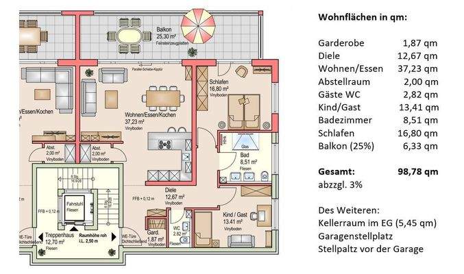 Grundriss Wohnung 4 (rechts)