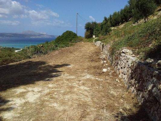 Kreta, Kera: Großes Grundstück mit Meerblick zu verkaufen