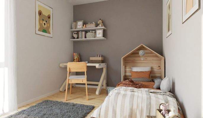 Ein weiteres Kinderzimmer für Spiel und Spaß