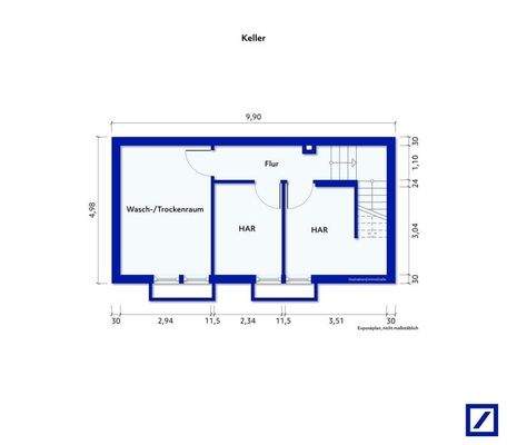 Kellergeschoss  Grundriss